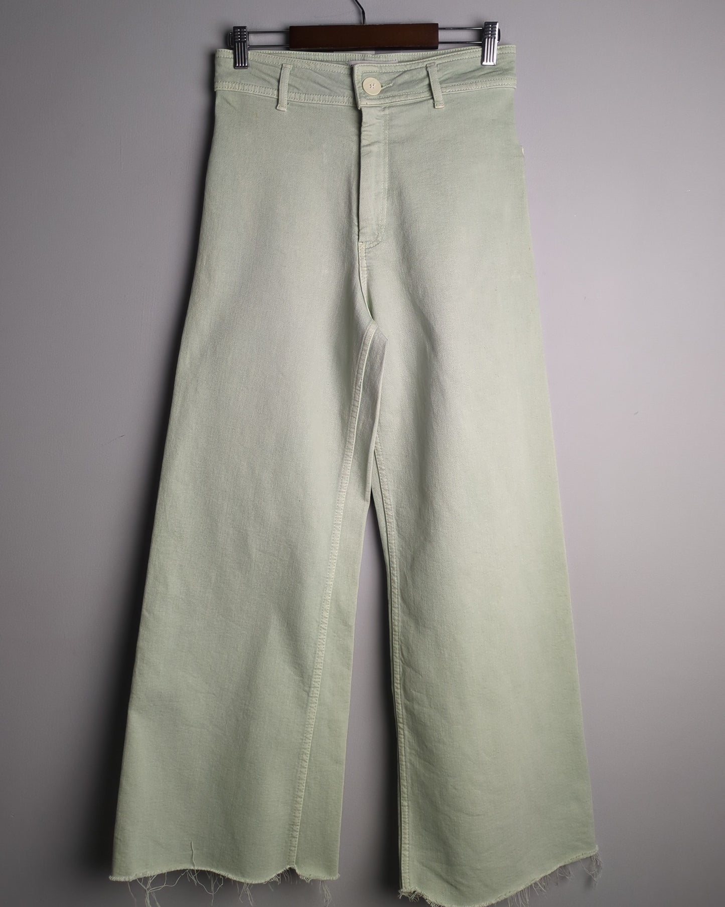 Zara Green Wide Jeans