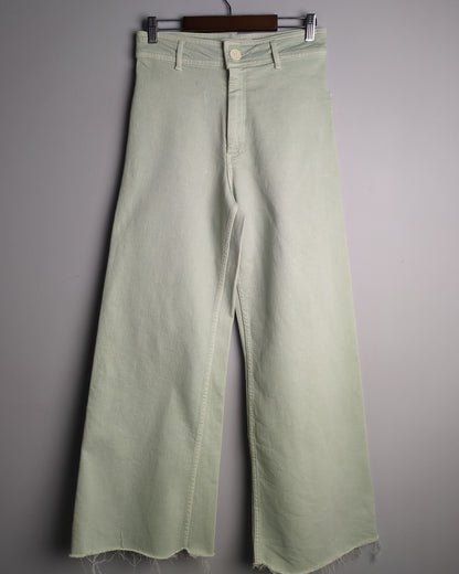 Zara Green Wide Jeans