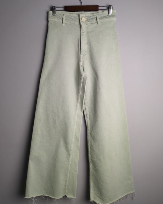 Zara Green Wide Jeans