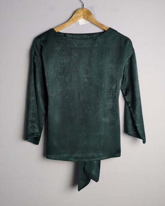 Faballey Green Tie Top