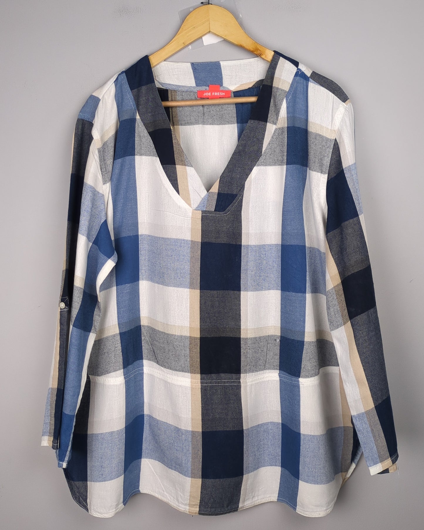 Joe Fresh Blue Plaid Tunic