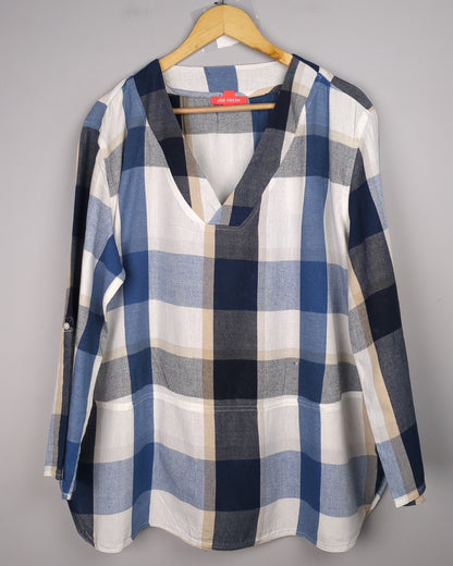 Joe Fresh Blue Plaid Tunic