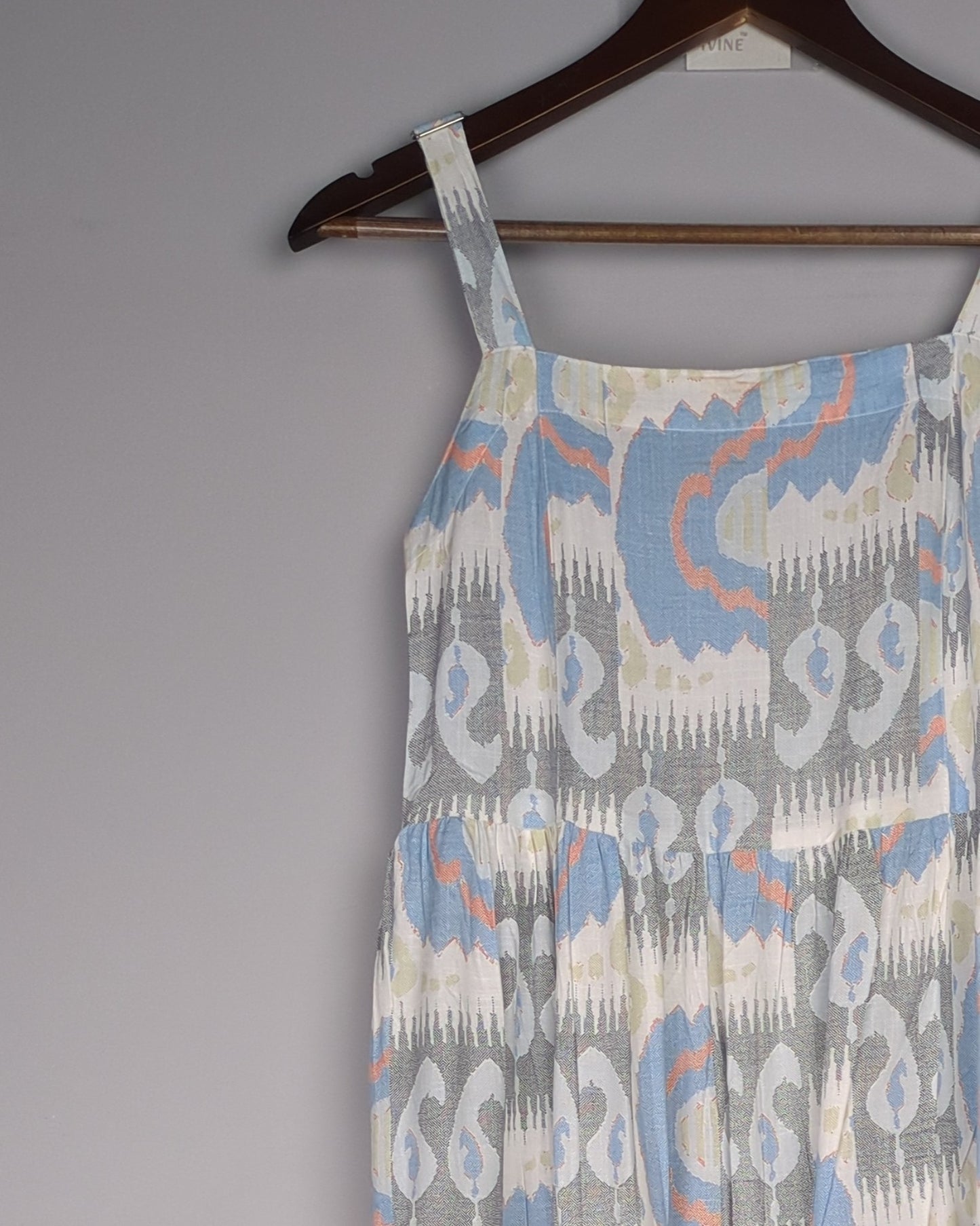 Bombay Catsey Blue Tiered Dress