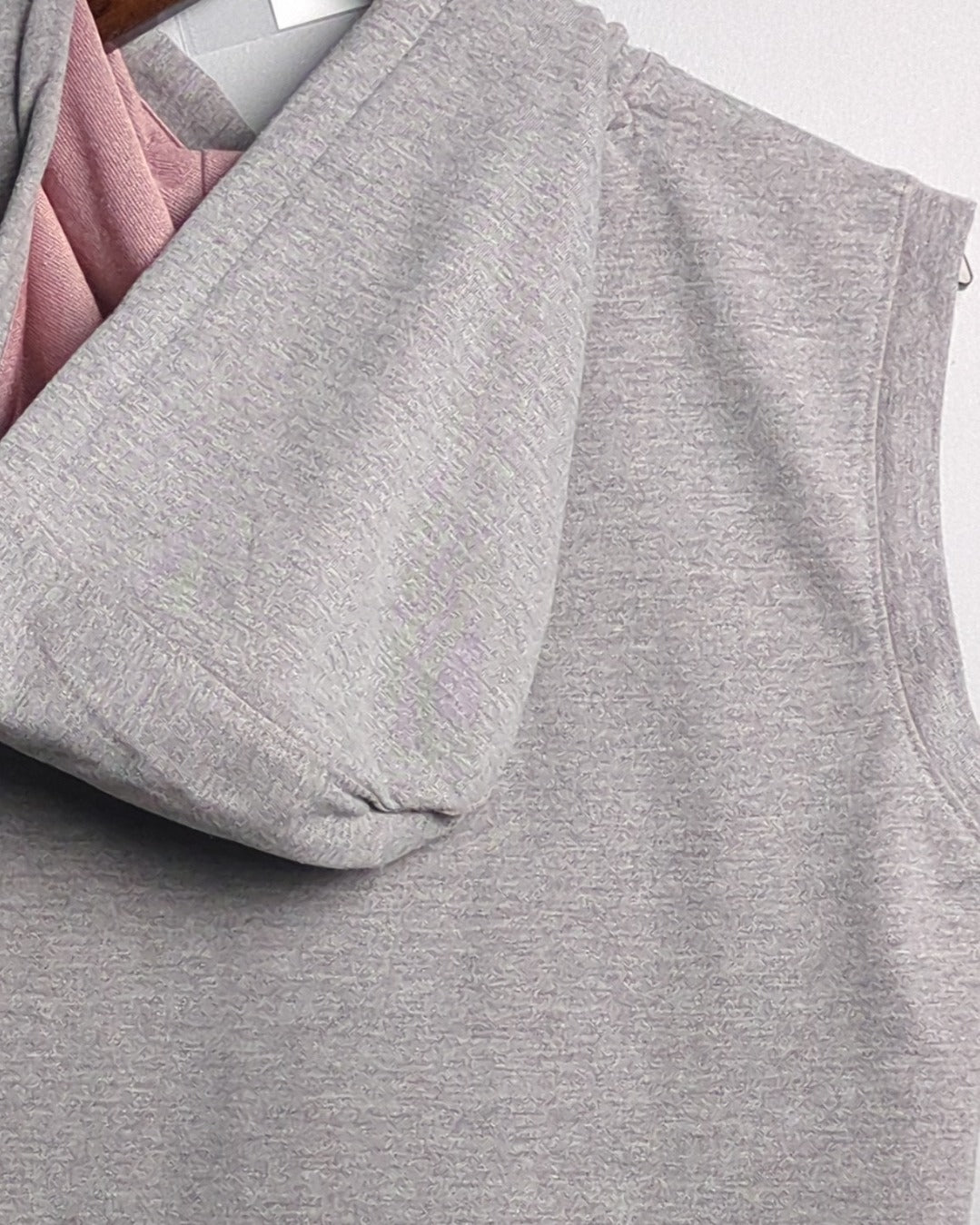 Perfomax Gray Sleeveless Hoodie