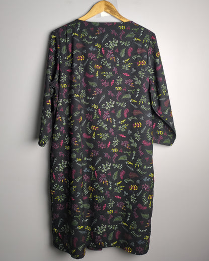 Project Eve Black Floral Dress