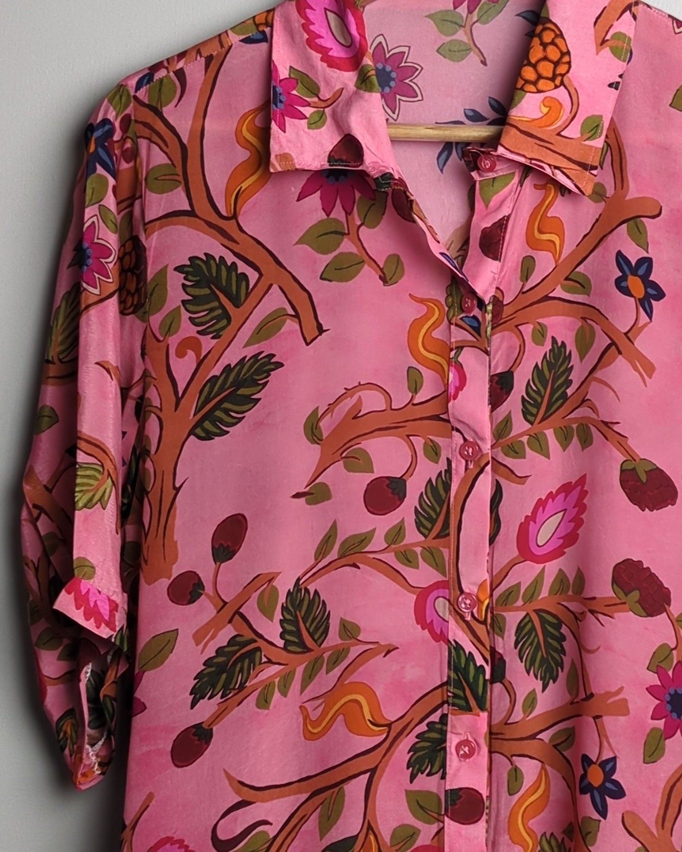 Pink Floral Shirt