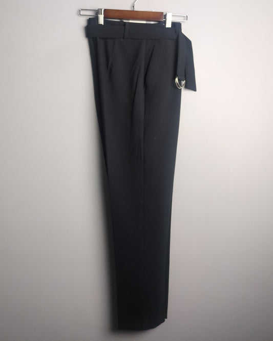 Promod Black Belted Trousers