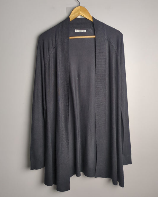 Mango Black Open Cardigan