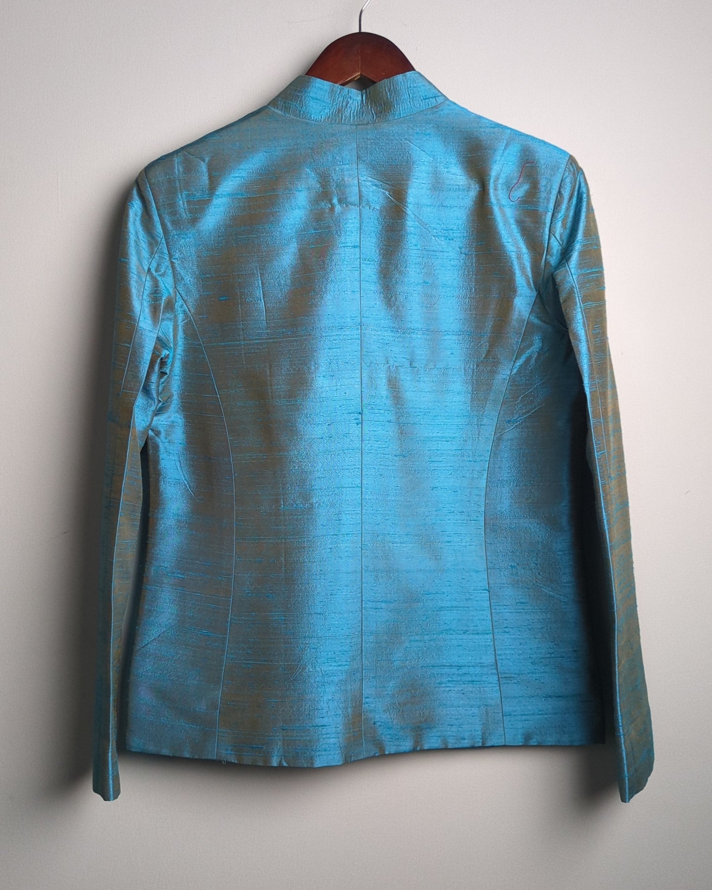 Taanbaan Blue Silk Jacket
