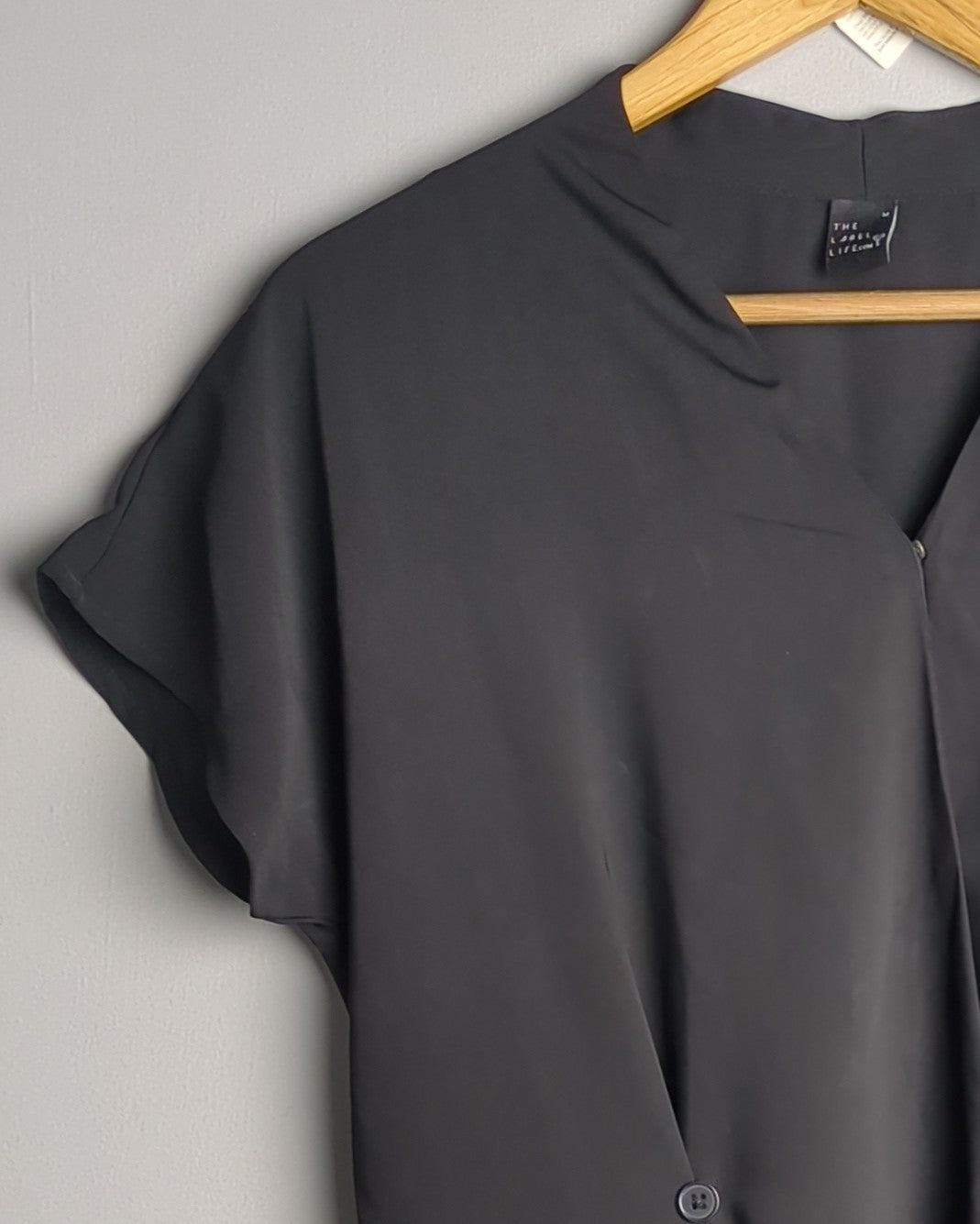 The Label Life Black Wrap Dress
