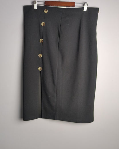 Shein Black Midi Skirt