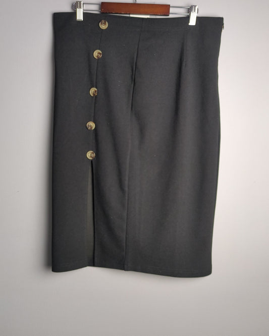 Shein Black Midi Skirt