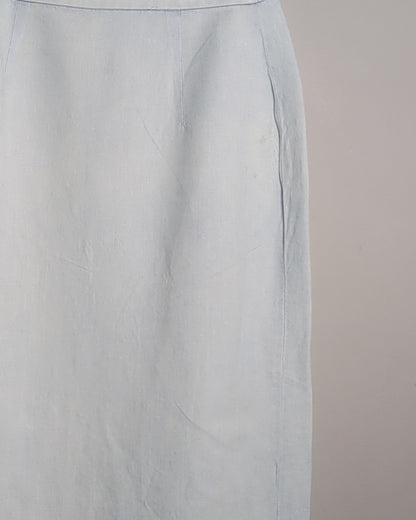 Zara Blue Wrap Skirt