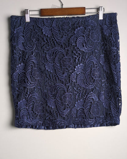 Forever 21 Blue Lace Skirt