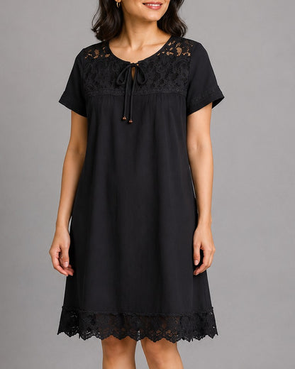 Forever 21 Black Lace Tunic