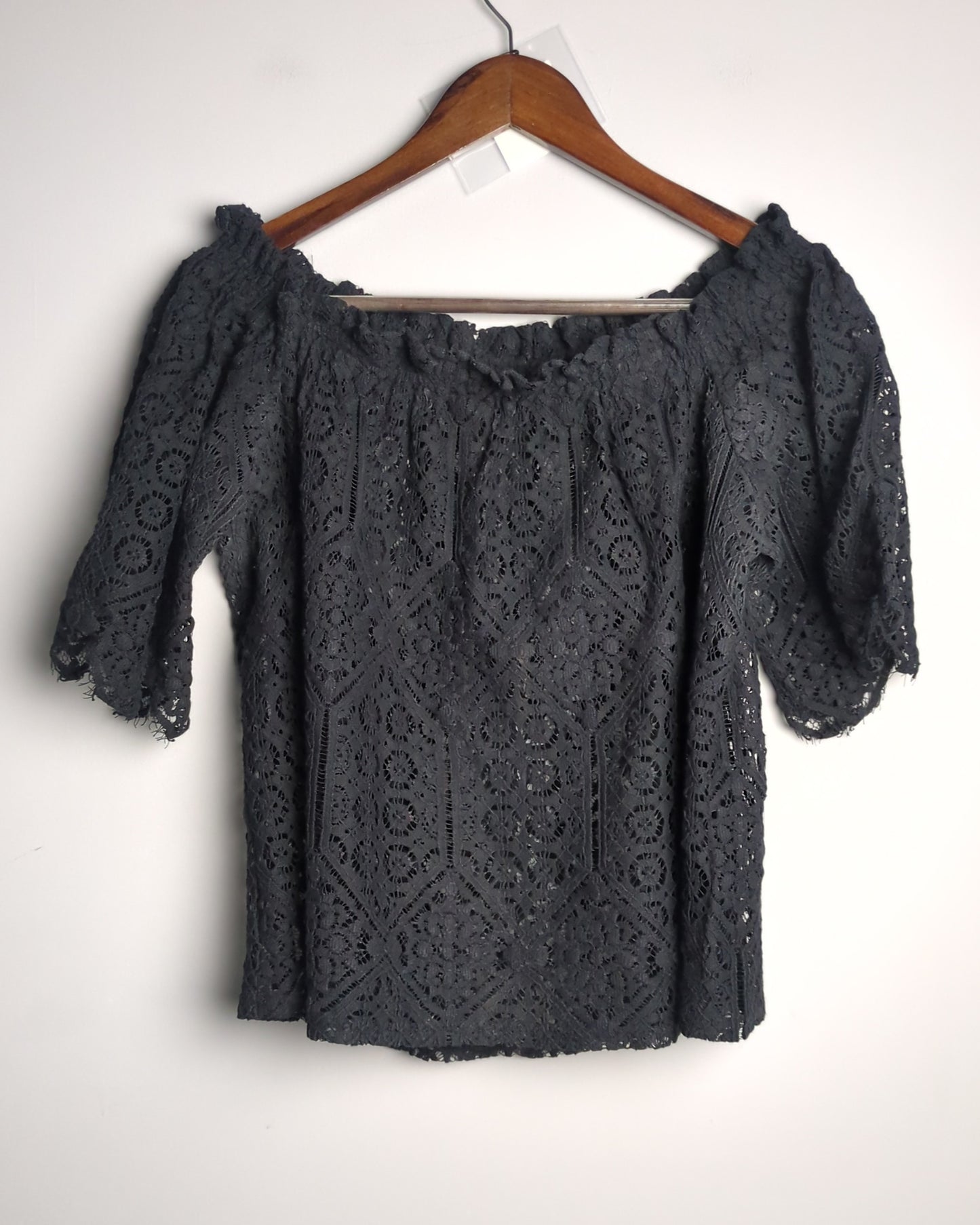 H&M Black Lace Blouse