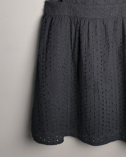 Shein Black Eyelet Dress