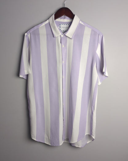 Denim & Flower Purple Button-Down Shirt