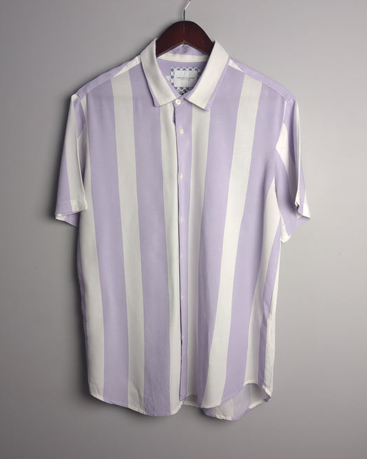 Denim & Flower Purple Button-Down Shirt
