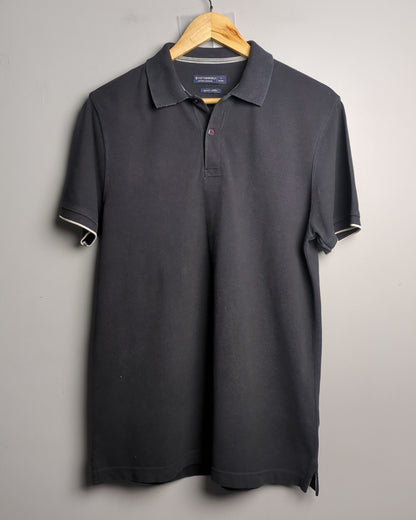Cotton World Black Polo Shirt