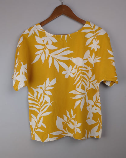 Cotton World Orange Floral Blouse