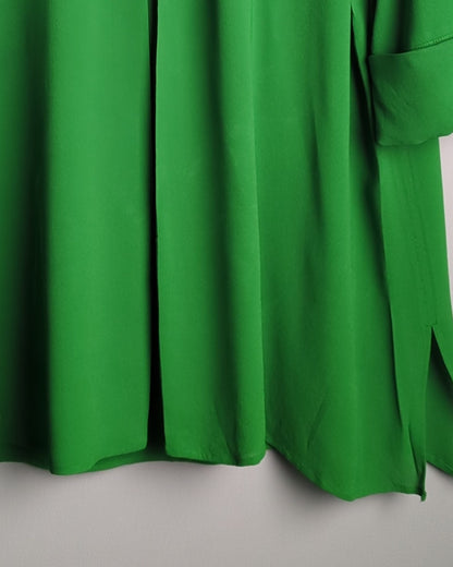Arket Green Collared Blouse