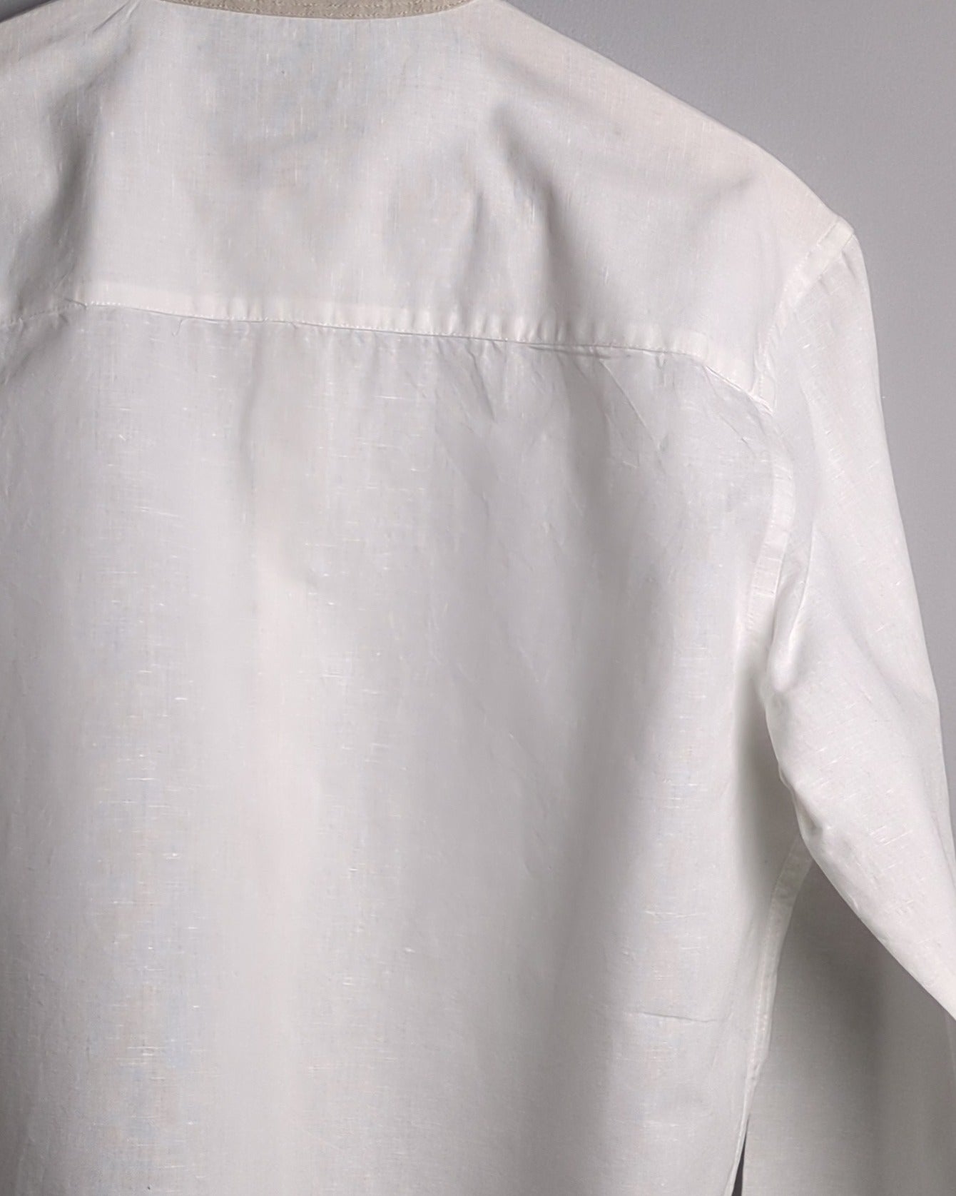 Zara White Mandarin Shirt