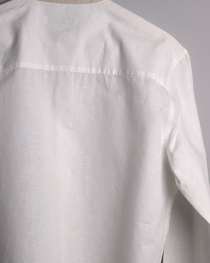 Zara White Mandarin Shirt