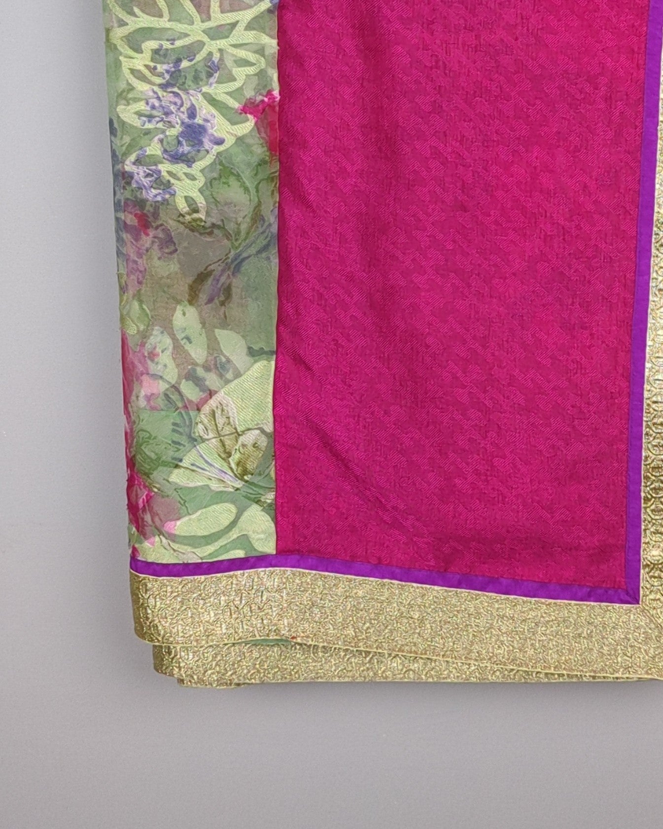 Wine Floral Saree