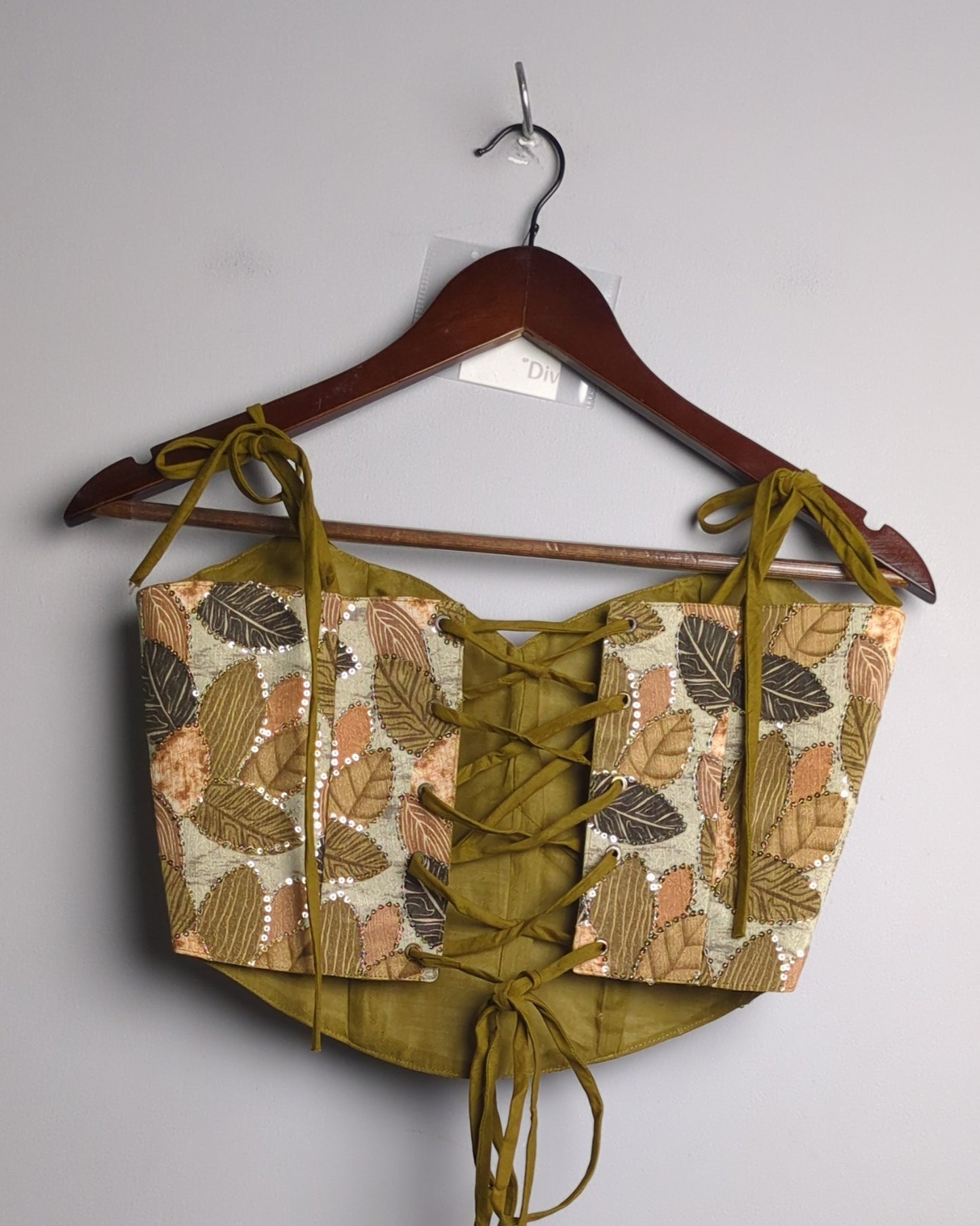 Antima Lunker Beige Corset Top