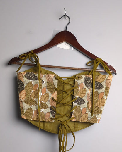 Antima Lunker Beige Corset Top
