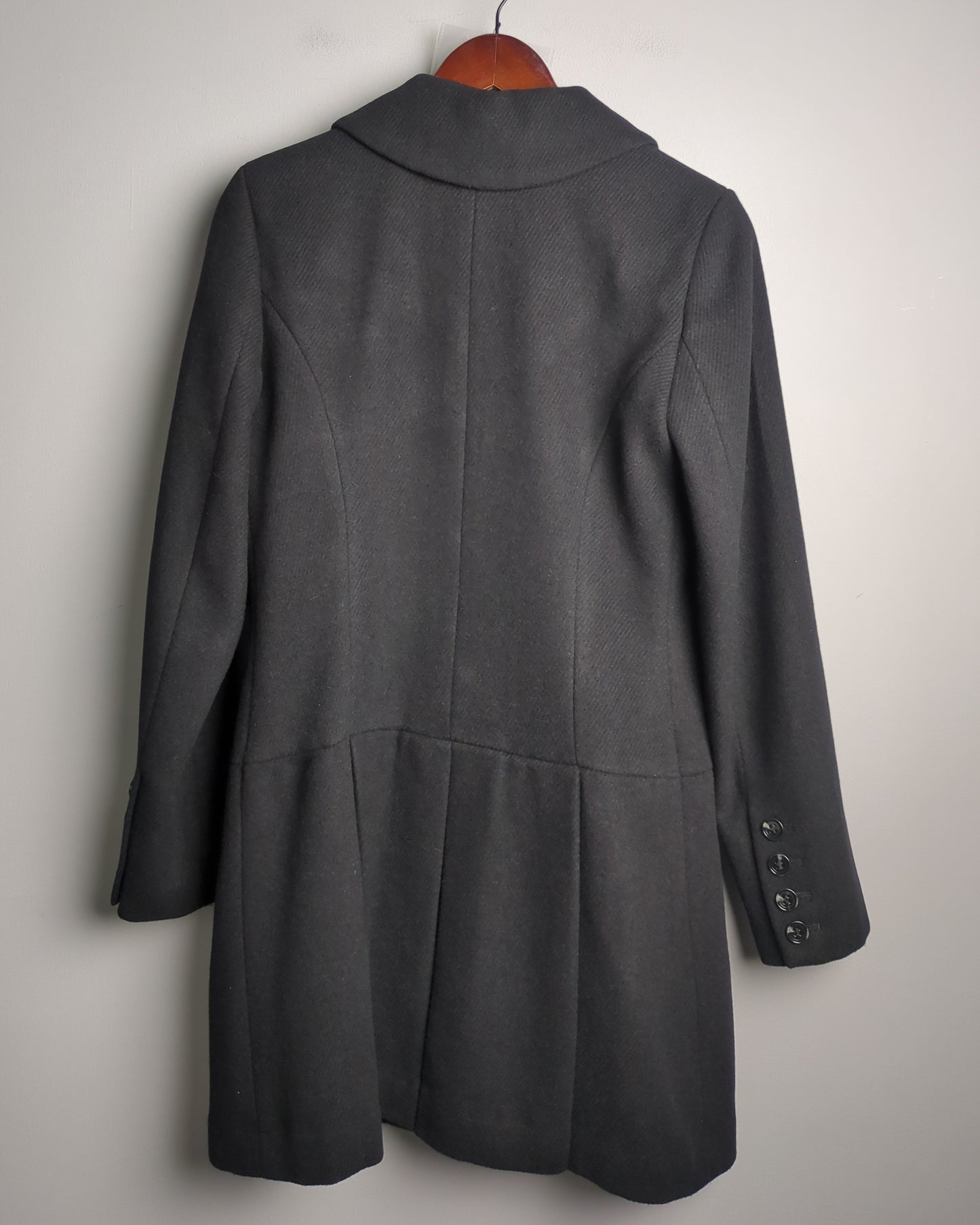 Nine West Black Woolen Coat