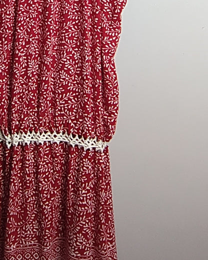 Ms. Carino Red Casual Dress