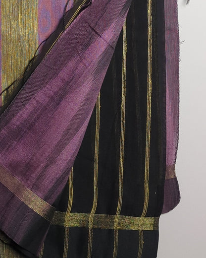Purple Woven Saaree