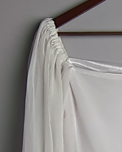 White Ruched Dress