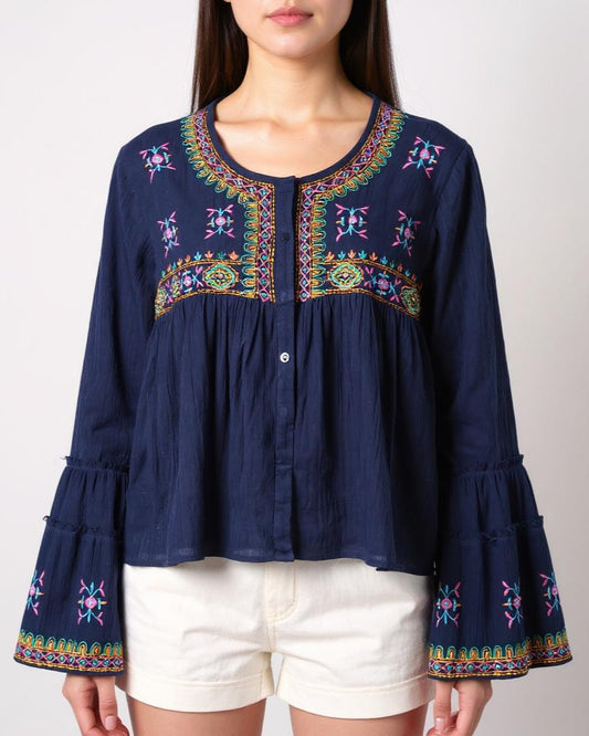 Navy Floral