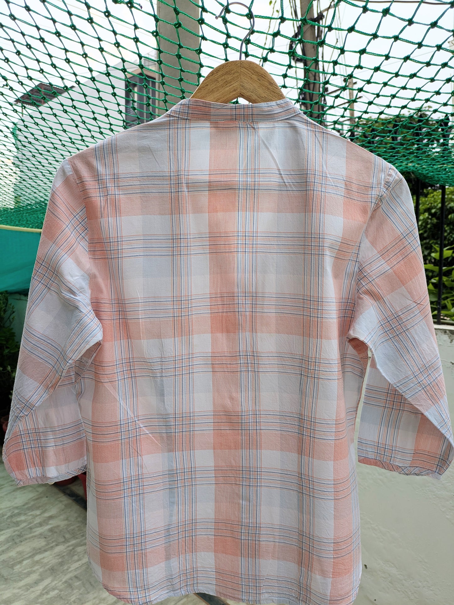 Plaid Button-Up Shirt