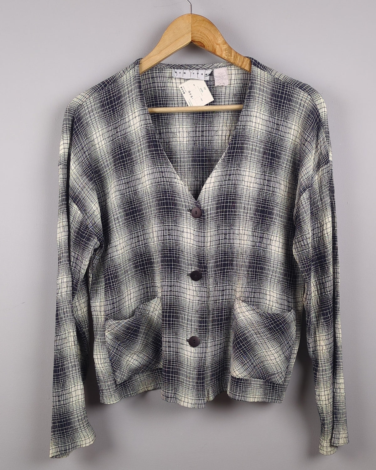 Black Buttoned Cardigan