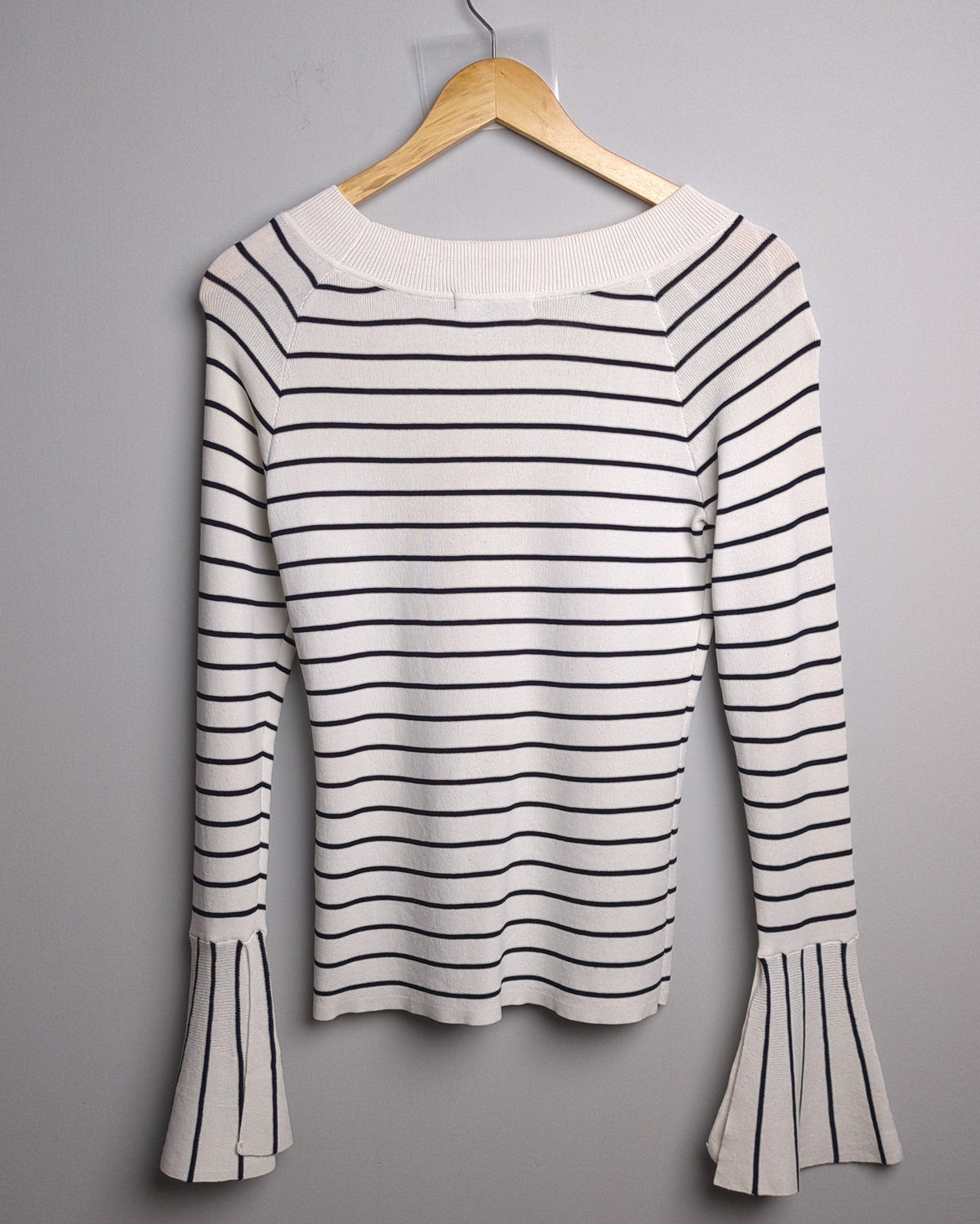 Semir White Striped Sweater