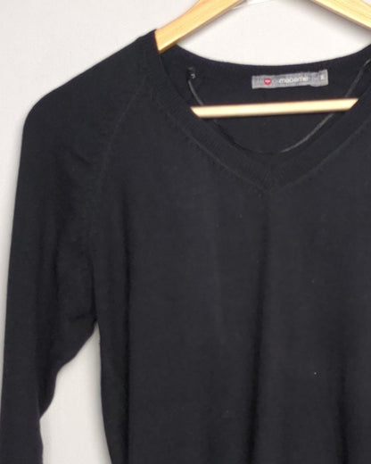 Madame Black V-Neck Sweater