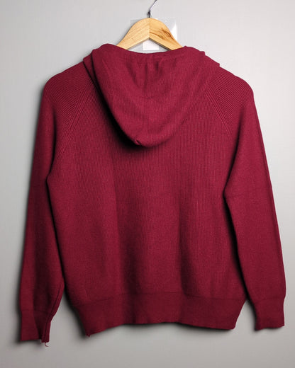 Wine Knit Hoodie