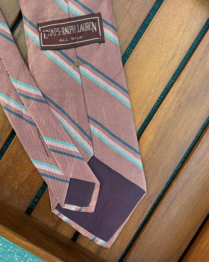 Chaps Ralph Lauren Pink Striped Necktie