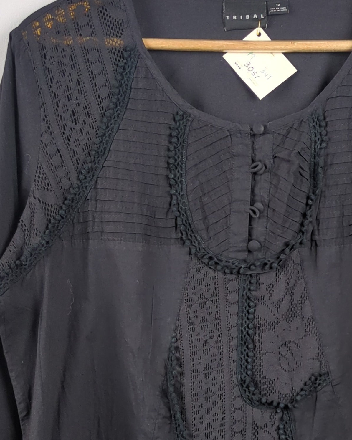 Black Lace Blouse