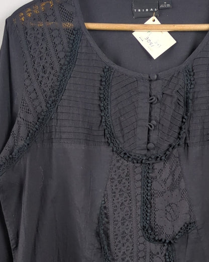 Black Lace Blouse