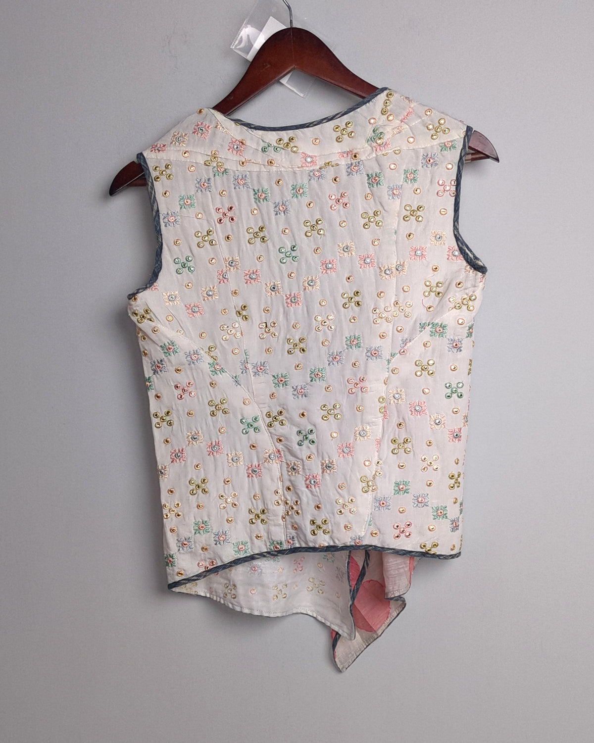 White Embroidered Waistcoat