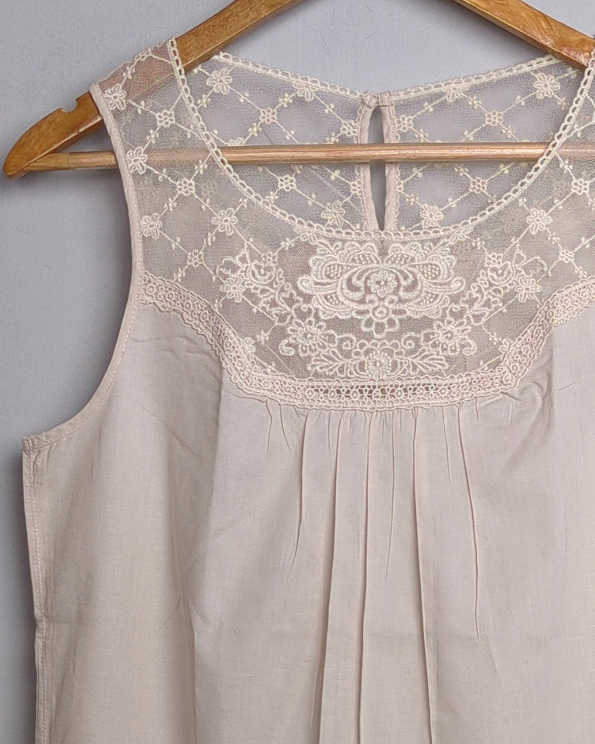 Promod Cream Cotton Top