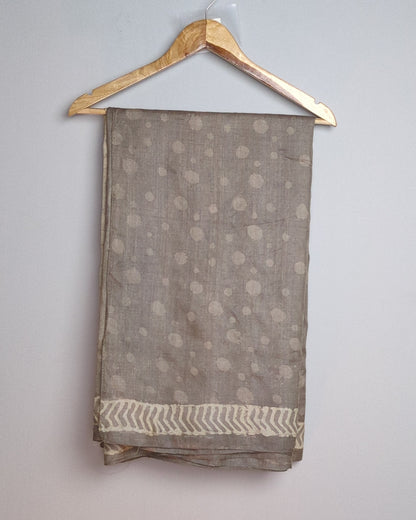 Beige Printed Saree