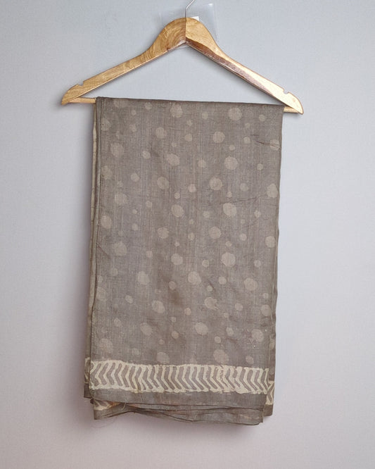 Beige Printed Saree