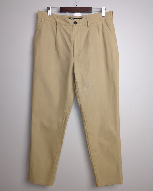 Zara Women Beige Chino Pants