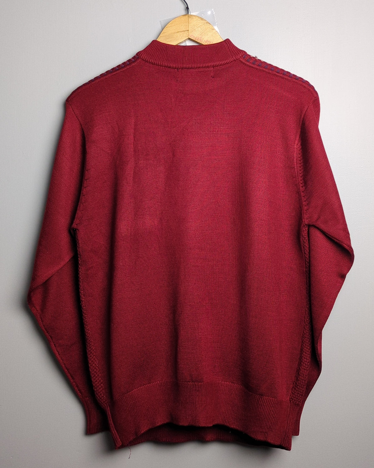 Huahuawangzi Wine Knitted Sweater